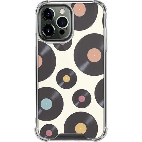 Colorful Records iPhone 13 Pro Max Clear Case
